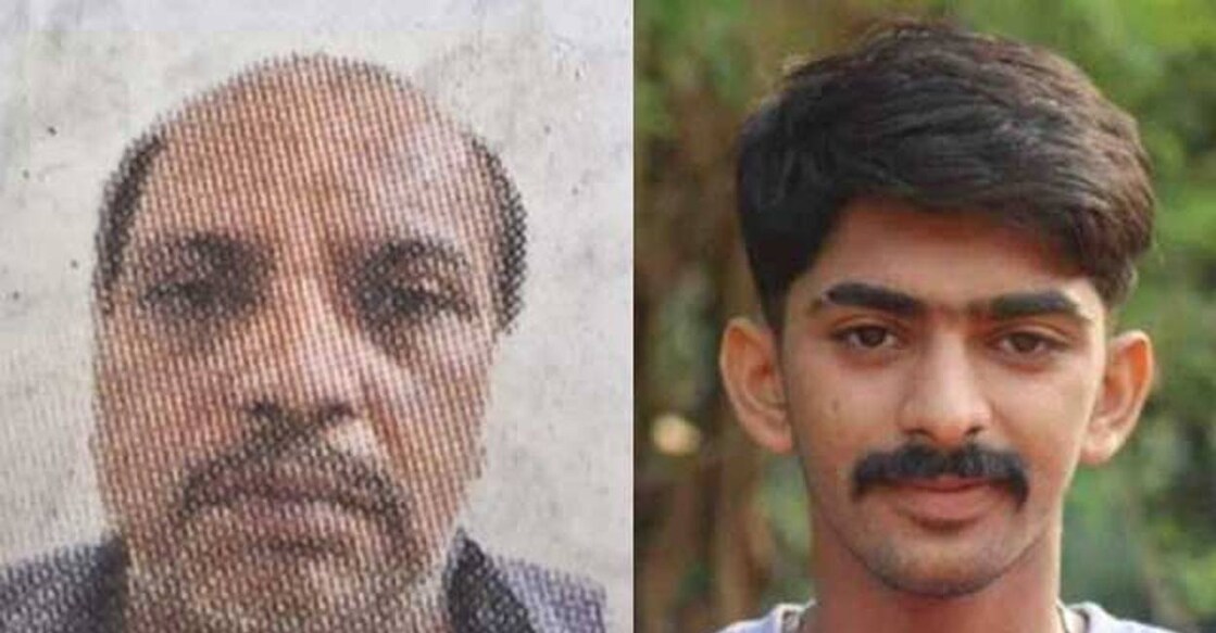 The arrested are Raghavendra V Kedilaya (58), the astrologer, and his son Muralikrishna Kedilaya (21), from Kinningar village in Kasaragod's Belloor grama panchayat. Photos: Special arrangement. 