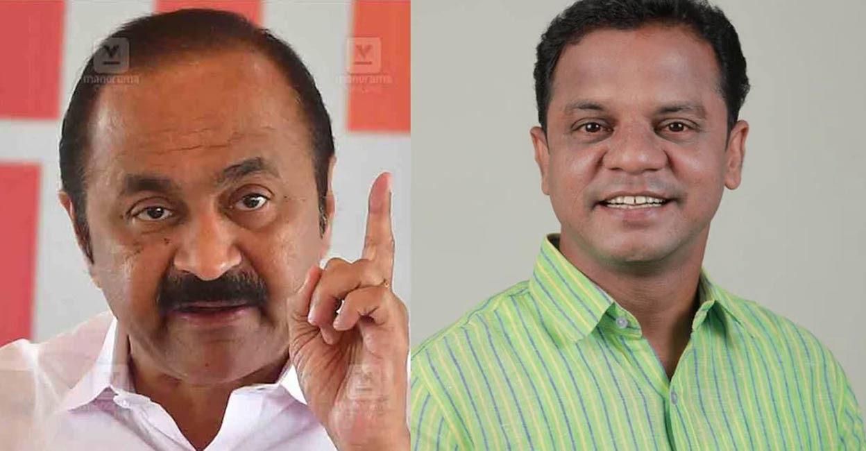 satheesan-dharmajan-ls Satheesan clarified that Dharmajan is not an official member of the Congress party. File Photos.