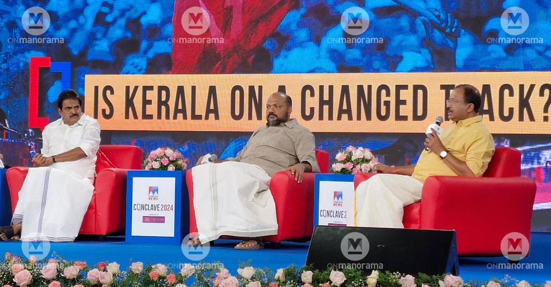 manorama-conclave-rajeeve-venugopal-ls Going a step ahead, Rajeeve even said that the people of Thrissur might have already started to think that they made a mistake. Photo: Manorama.