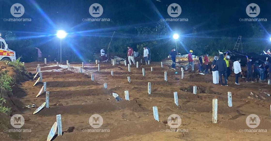 Each body and body part was buried with a DNA number and the same was inscribed on the individual tombstones. Photo: Manorama