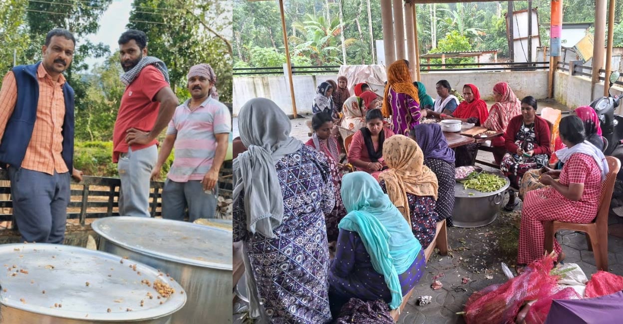 wayanad-landslide-food1-ls Officials said the community kitchen could make only around 1,000 lunch parcels, and struggled to reach all the people involved in the search operation. Photo: Special arrangement.