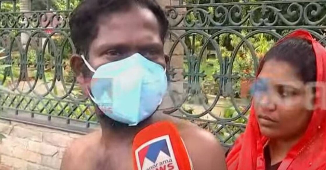 Nedumangad native Shiju. Photo: Screengrab/ Manorama News