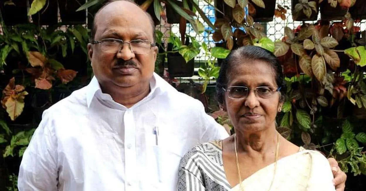 K V Thomas, Shirley Thomas. Photo: Manorama