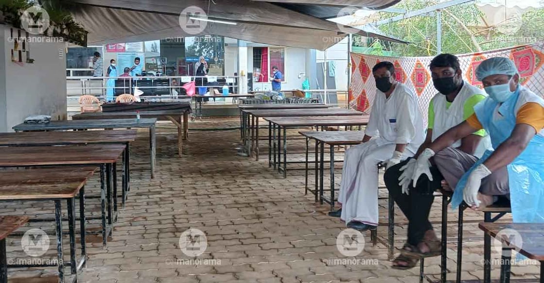 The volunteers had a rare respite on Tuesday as no dead bodies were recovered from the site of the landslides at Mundakkai and Chooralmala. Photo: Special arrangement