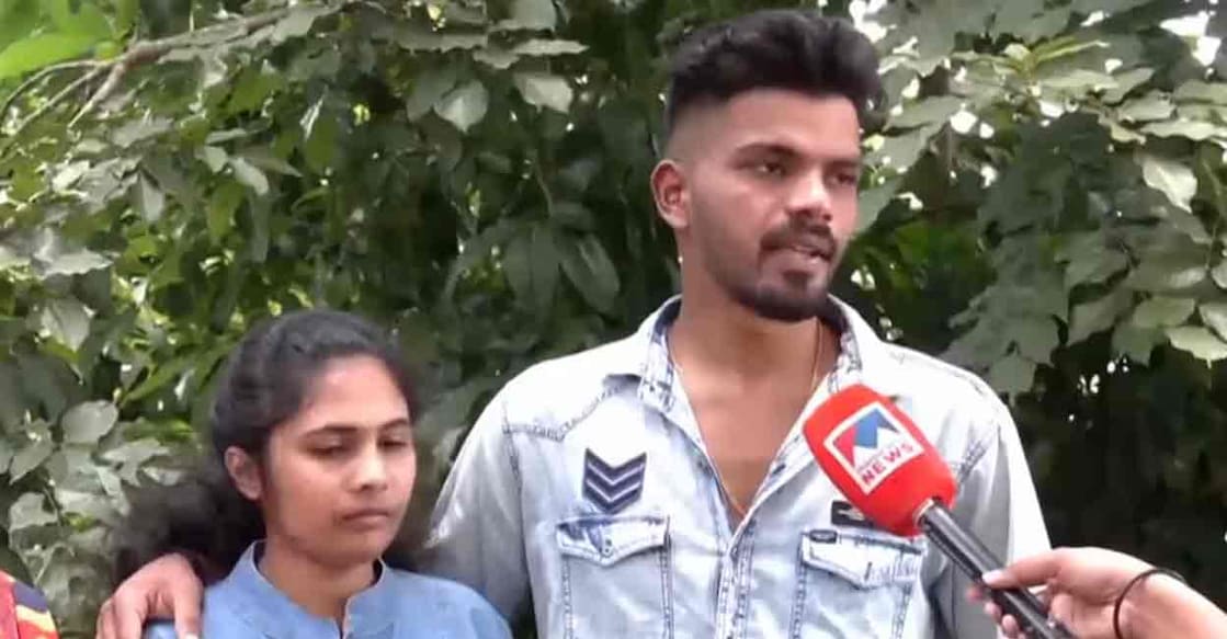 Jenson, Sruthi. Photo: Manorama News
