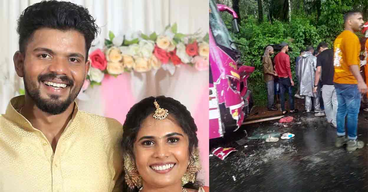 Jensen and Shruti, Accident site. Photo: Manorama