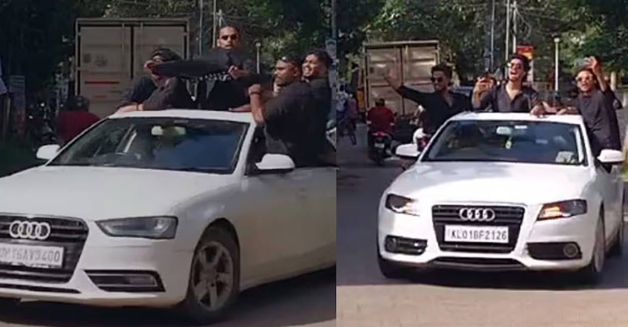 Cops also sent notices to nine students of the college and seized 10 vehicles in connection with the incident. Photo: Special arrangement. 