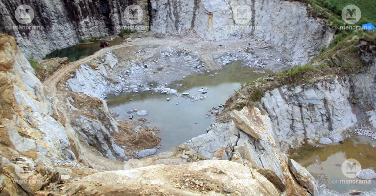 Granite quarry in Wayanad. File Photo: Manorama