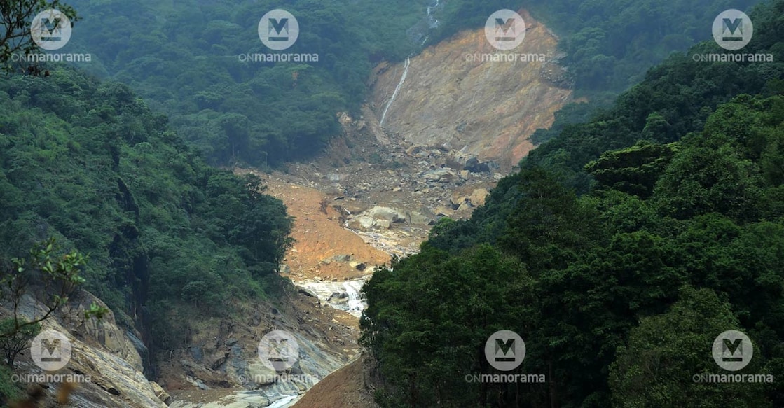The landslide hit areas of Wayanad. Photo: Manorama. 