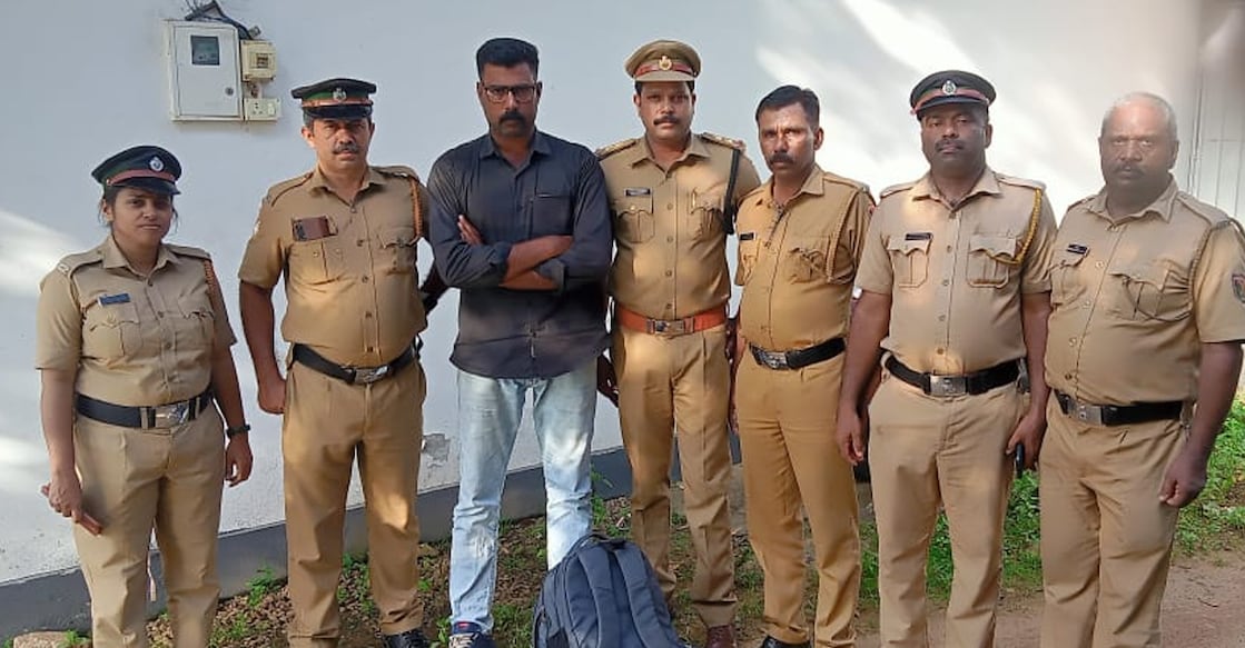The arrested, Manoj Mani, is a native of Vellayamkudy, Idukki. Photo: Special Arrangement.