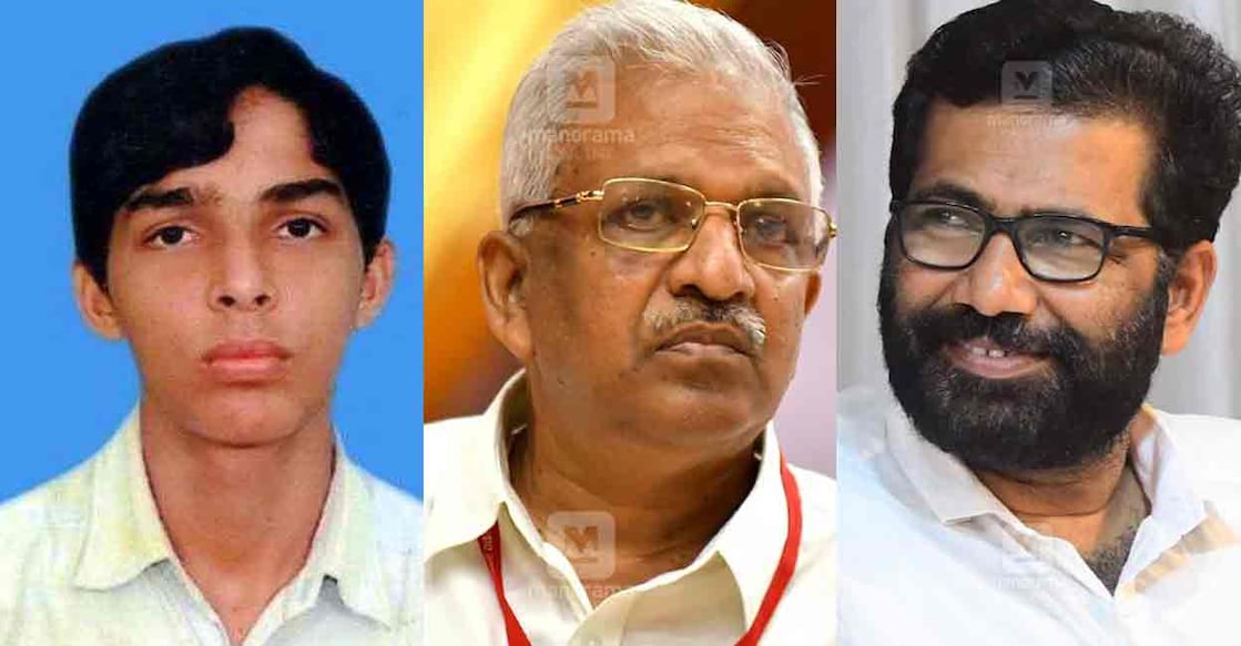 Ariyil Abdul Shukoor, P Jayarajan, TV Rajesh. Photo: Manorama