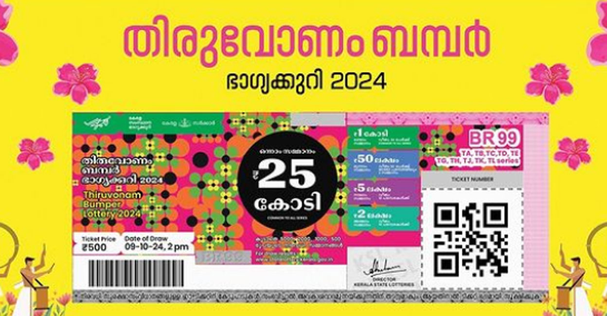 Thiruvonam Bumper Lottery results 2024 declared | Full List of Winners ...