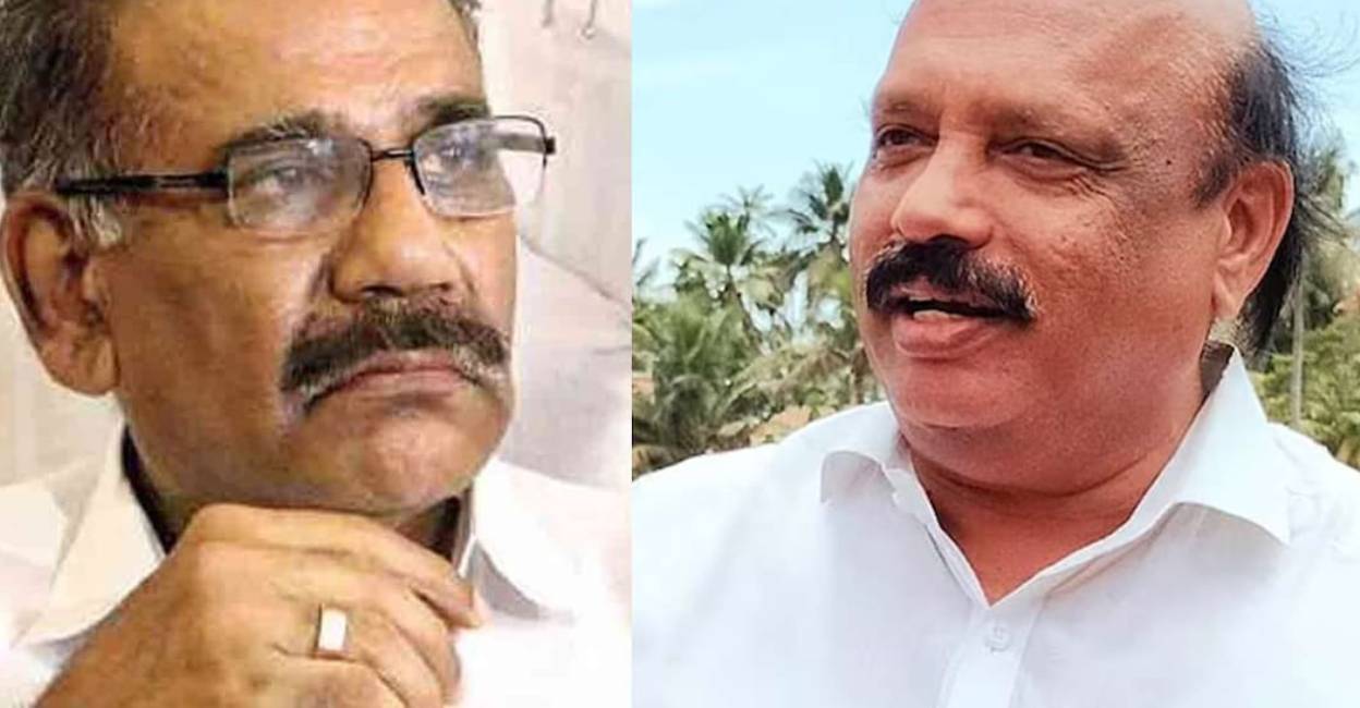 Saseendran and Thomas K Thomas. Photo: Manorama