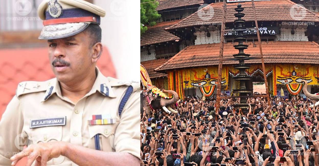 ADGP MR Ajith Kumar carried out a probe on Thrissur Pooram disruption. Photo: Manorama 