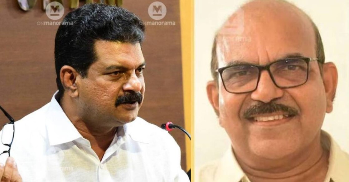 PV Anvar and P Sasi. File Photos. 