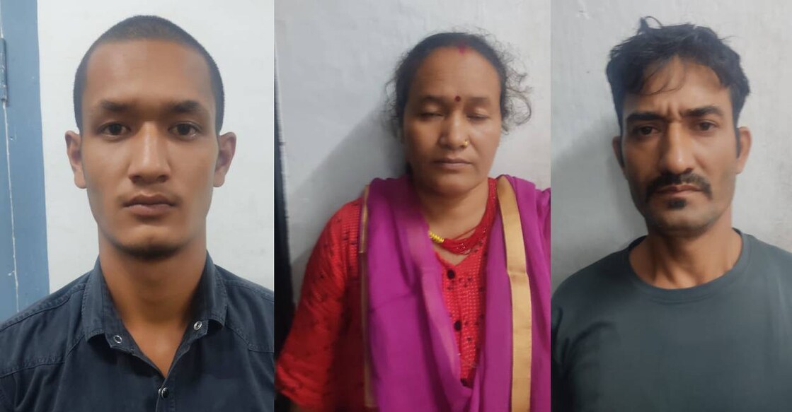 Accused Roshan, Manju and Amar. Photo: Special Arrangement