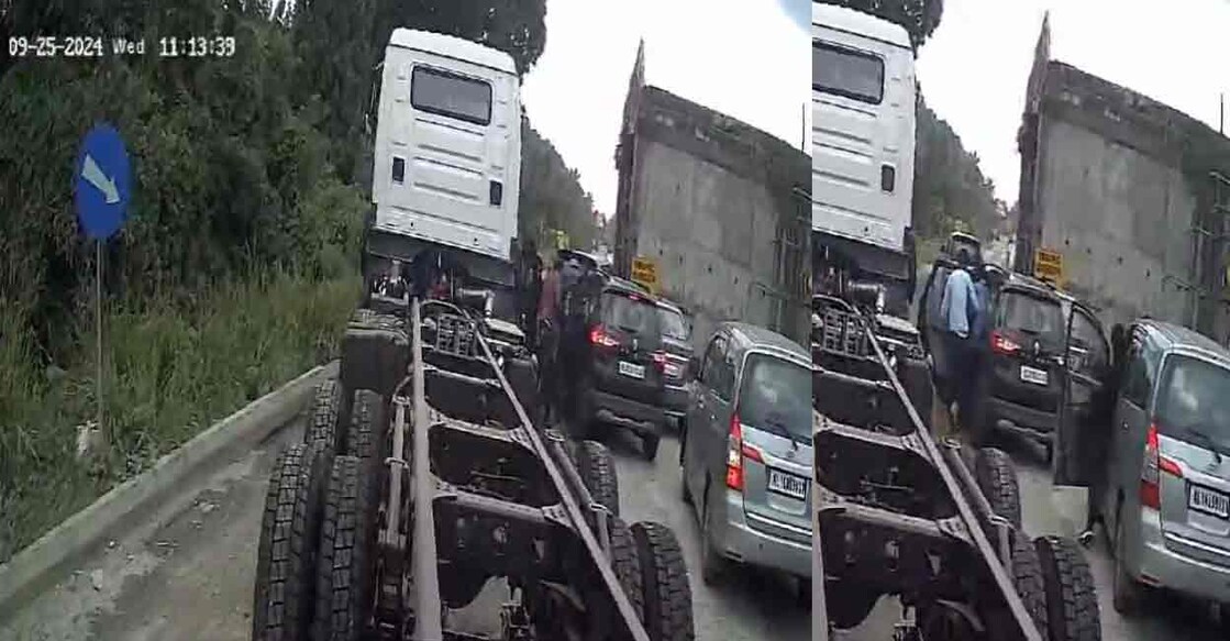  CCTV footage of robbery from nearby vehicles. Photo: Special arrangement
