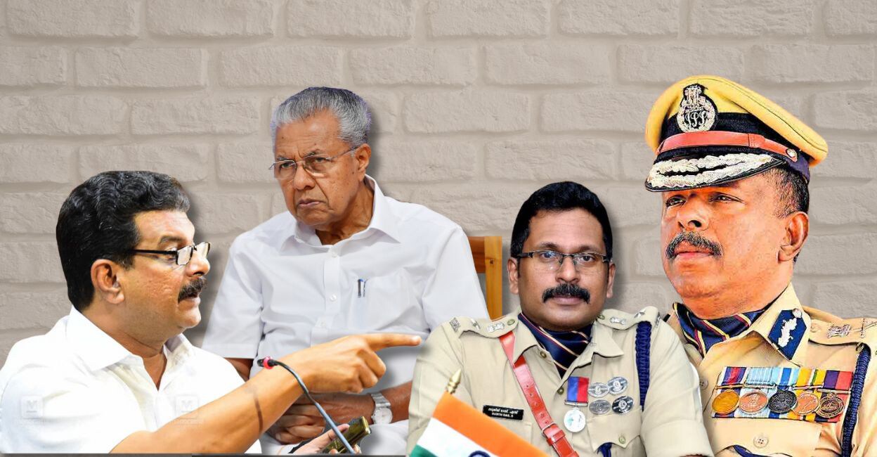 PV Anvar, Pinarayi Vijayan, Sujith Das, Ajith Kumar. Photo: Onmanorama