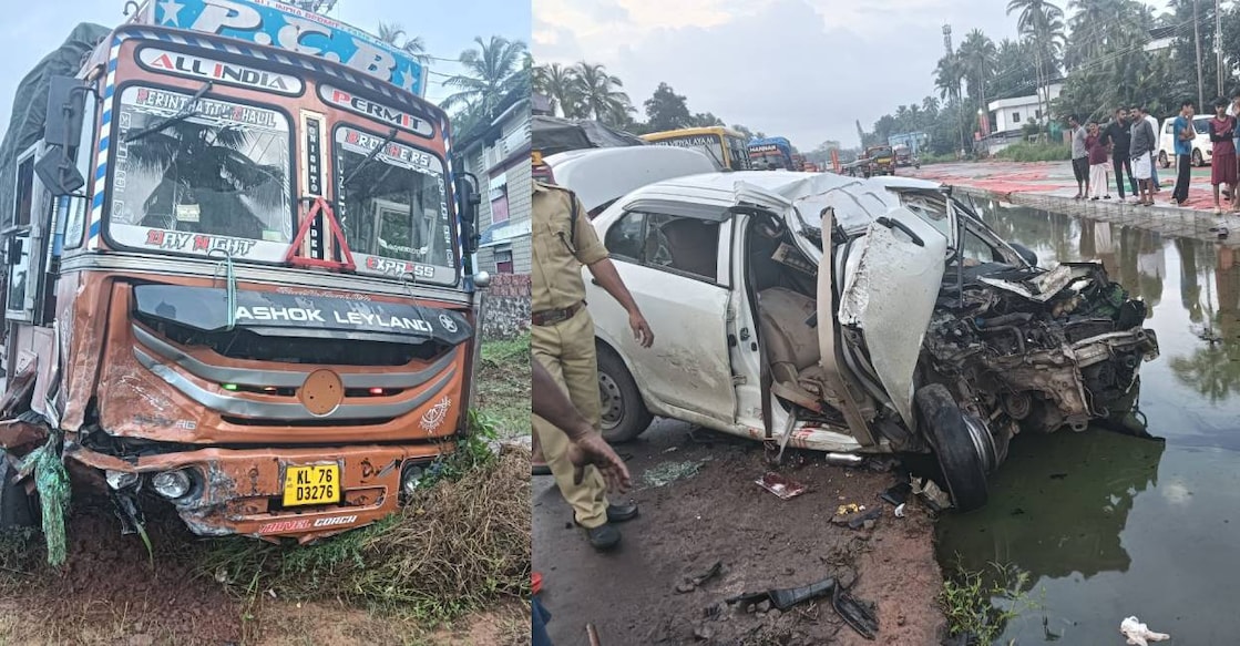 vadakara-accident-car-truck-c vadakara-accident-car-truck-c