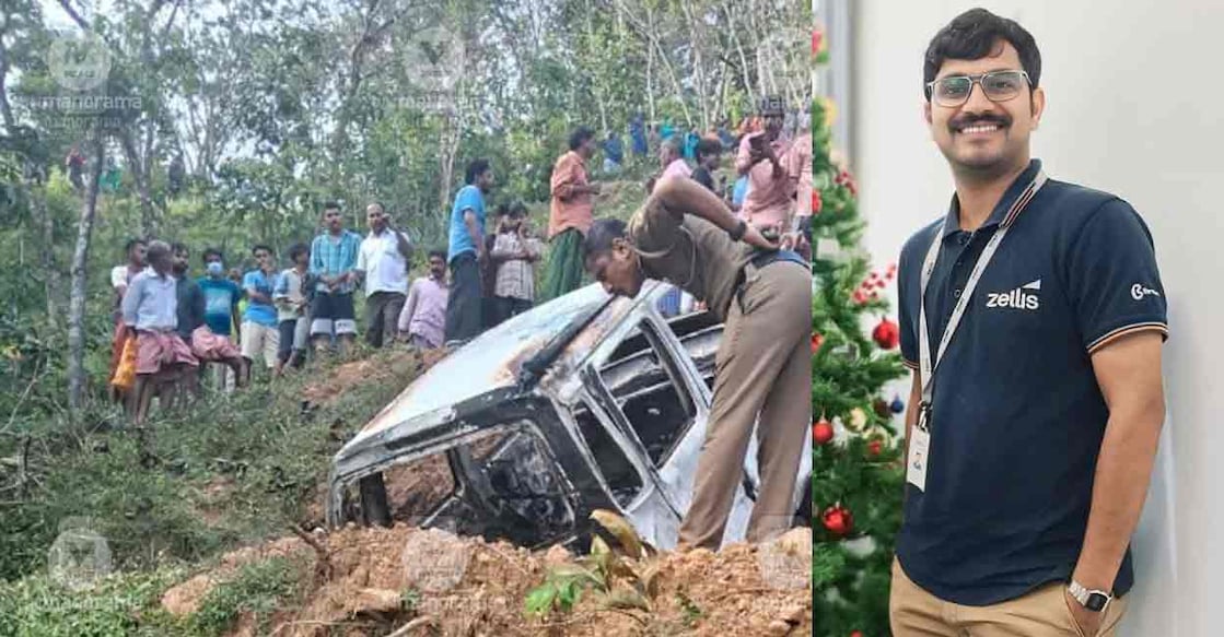anchal-accident The deceased has been identified as Linesh Robin (38), a manager at Zellis HR India Pvt Ltd in Kochi's Infopark. Photo: Special arrangement