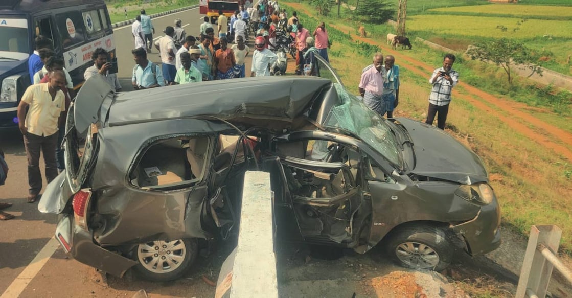 dindigul-accident Photo: Special arrangement.