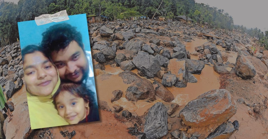 Jamshir with his wife and eldest daughter. Photo: Special arrangement