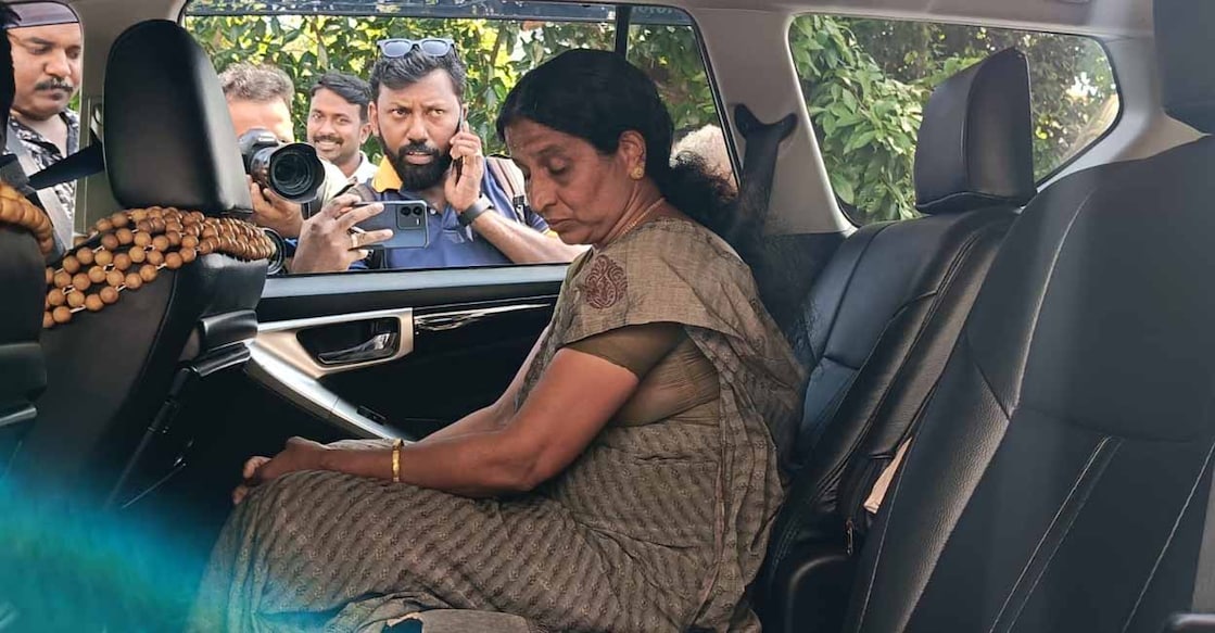 latha sarathlal mother Sarathlal's mother, Latha, leaves court premises after hearing the sentencing. Photo: Onmanorama