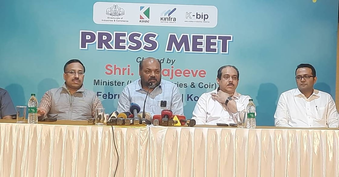 Minister Rajeeve addresses media in Kochi. Photo: Special Arrangement