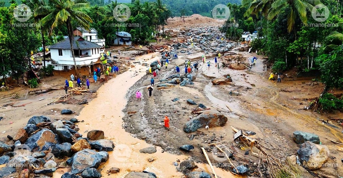 The landslide-hit regions of Wayanad. File Photo: Manorama. 