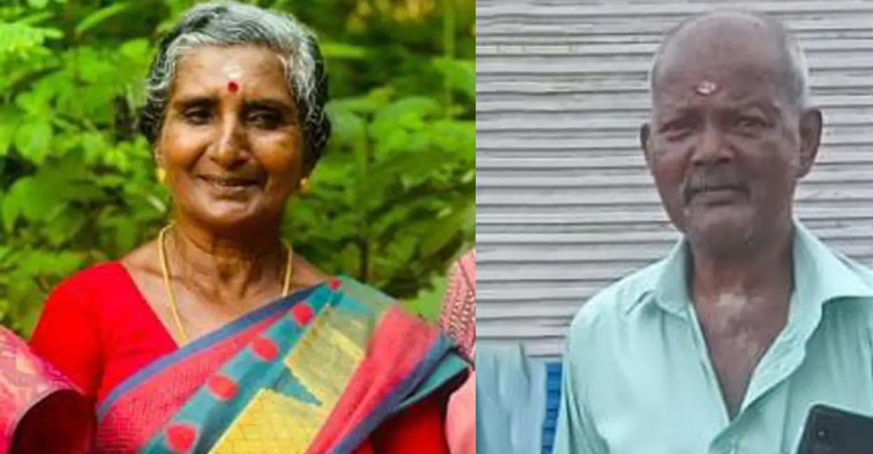 Shyamala (60), Thampy (65). Photo: Special Arrangement