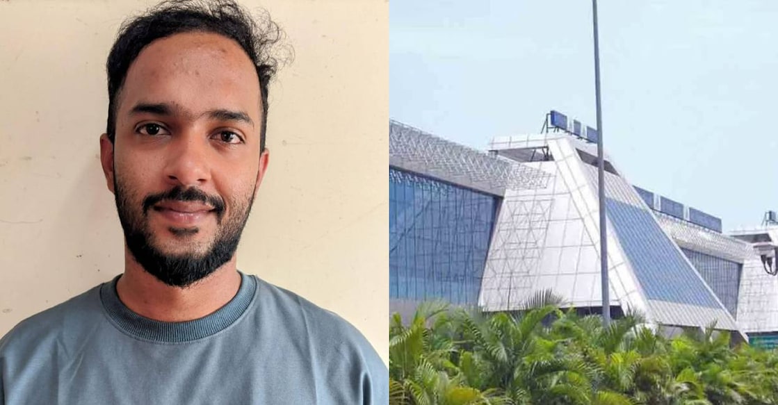 Sahihul Misfar (29), a native of Thamarassery, landed at the airport on IndiGo flight 6E 1476 from Dubai. Photo: Special Arrangement