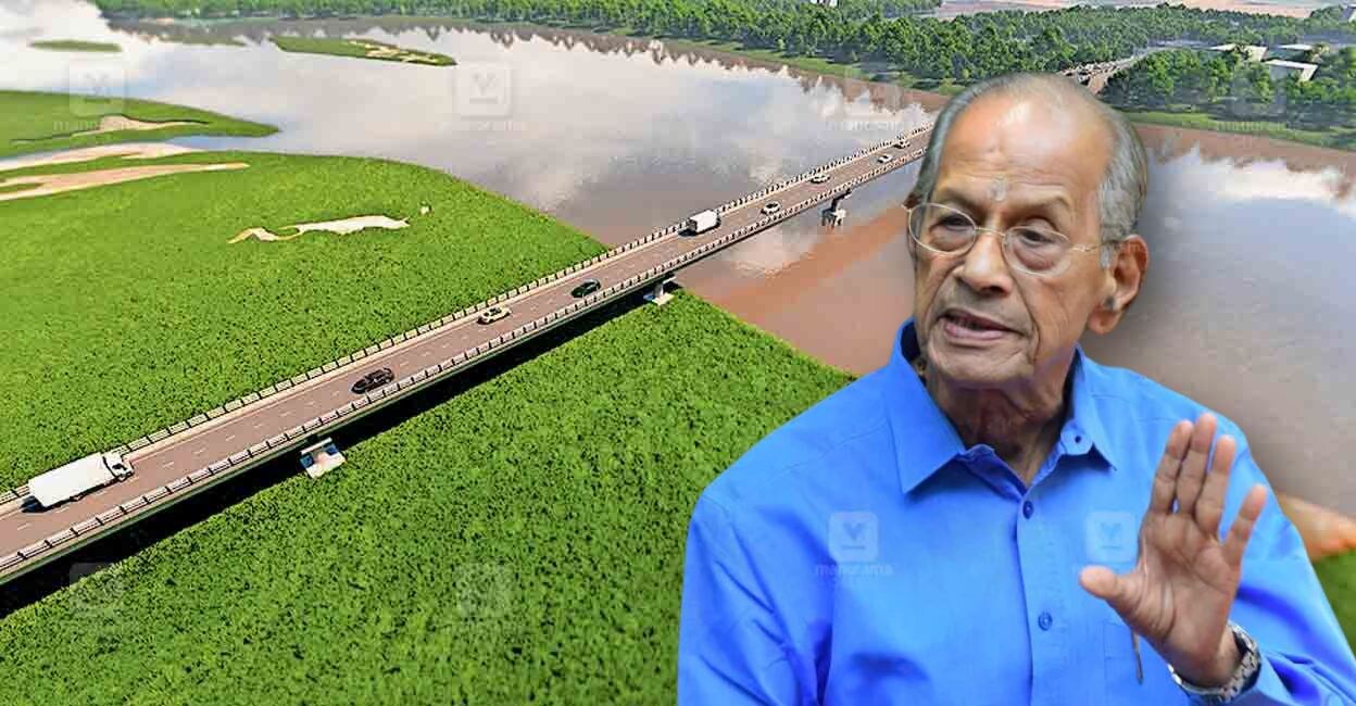 An image of the proposed Thirunavaya-Thavanur bridge, E Sreedharan. Photo: Manorama