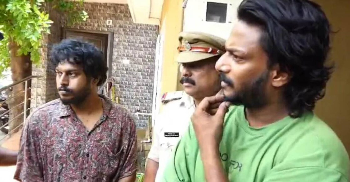 According to the police, Shivesh, a jewellery store employee who had lodged a complaint about the robbery of 117 sovereigns of gold, had conspired with two others to execute the crime. Photo: Manorama News