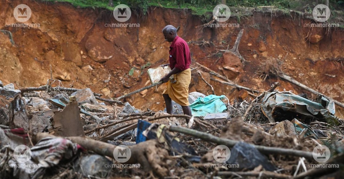 A man displaced in the Wayand landslides. File Photo: Manorama