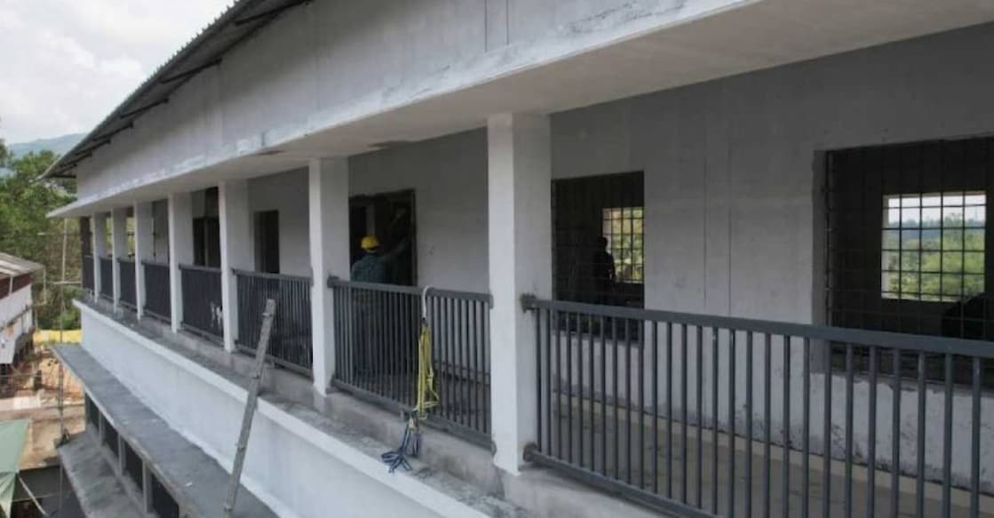 New building of Vellarmala VHSS in Wayanad's Meppadi. Photo: Manorama News