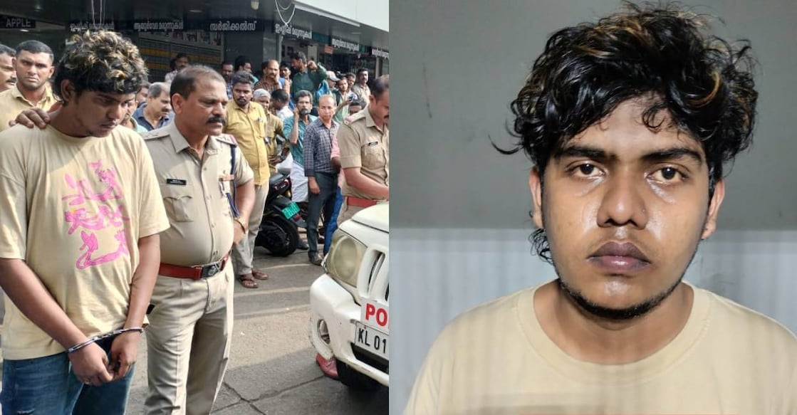 kozhikode-mdma-case Police arrest Ajith from Kozhikode Mofussil bus stand. Photo: Special Arrangement