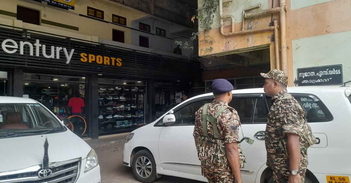 Raid at SDPI's Malappuram office. Photo: Special arrangement