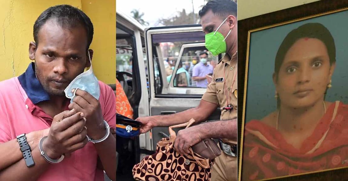 vineetha murder Rajendran (40), the accused, inflicted deep cuts on Vineetha's vocal cords to prevent her from screaming during the attack. Photo: Manorama News