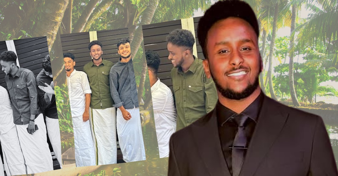 Hassan Mohammed Abmoji, 25, from Mogadishu, Banadir in Somalia, has a deep connection with Kerala, which has now made him an accidental ambassador of Malayali culture in the Gulf. Photos: Special arrangement.