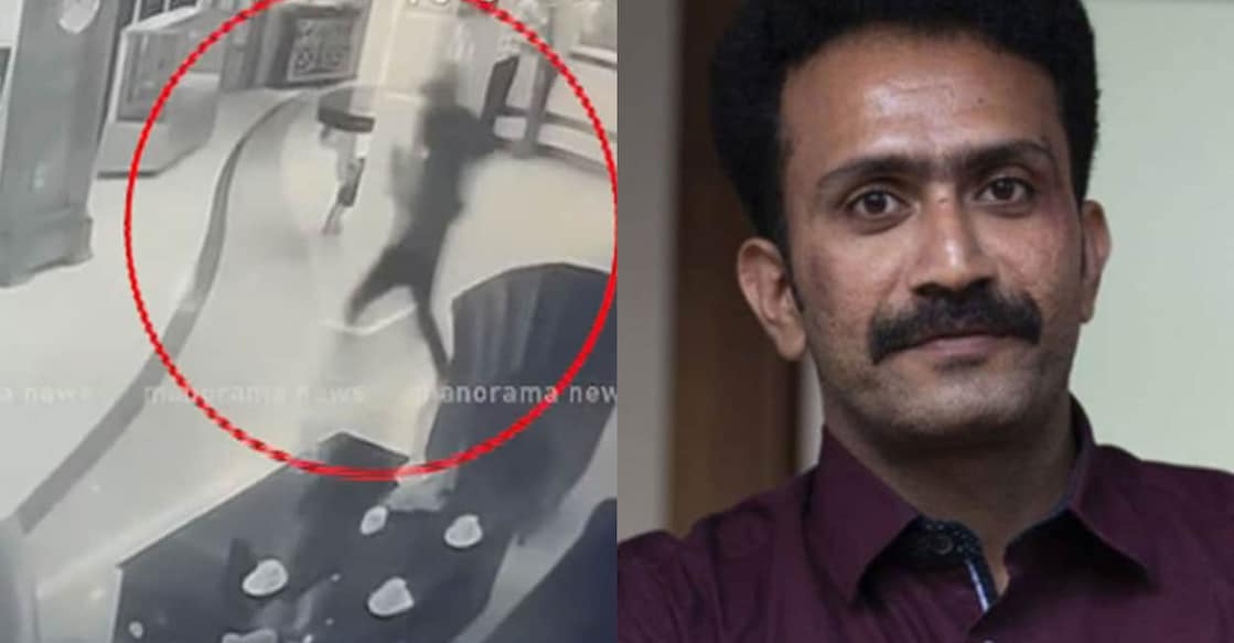 actor-shine-tom-cctv-footage Screengrab of CCTV footage (left), Shine Tom Chacko (right). Photo: Manorama