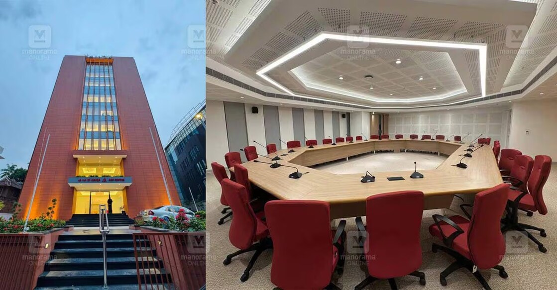 akg centre interior First glimpse of the interiors of the new CPM state committee office. Photo: Manorama