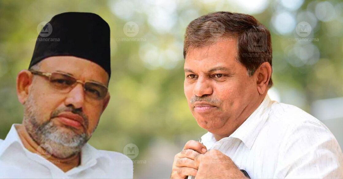 T K Pookoya Thangal, M C Kamaruddin. Photo: Manorama