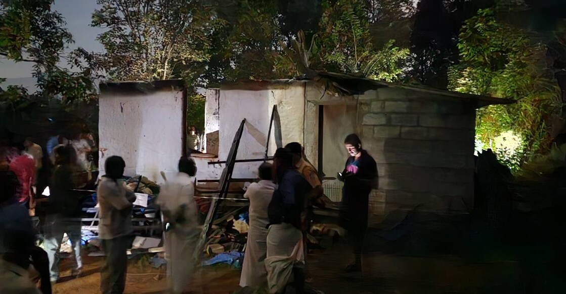 The house reportedly caught fire on Friday. Photo: Special Arrangement