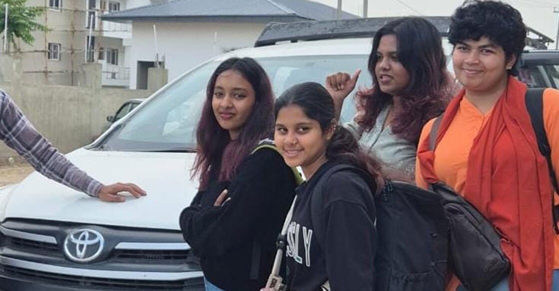 Devika Raj, Nandhana Shaji, Nihma K A and Nanma L V. Photo: Special Arrangement