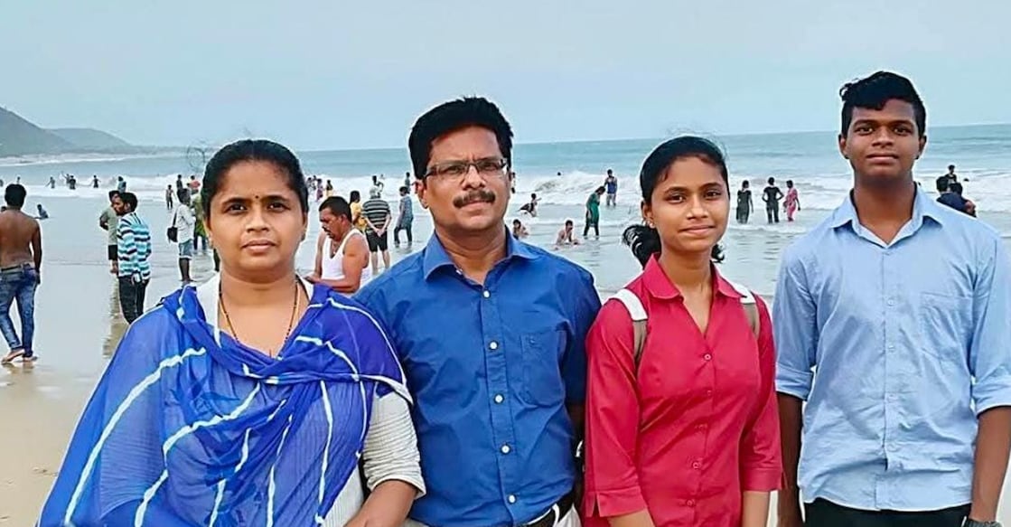 Ivin Gijo with his family. Photo: Special Arrangement