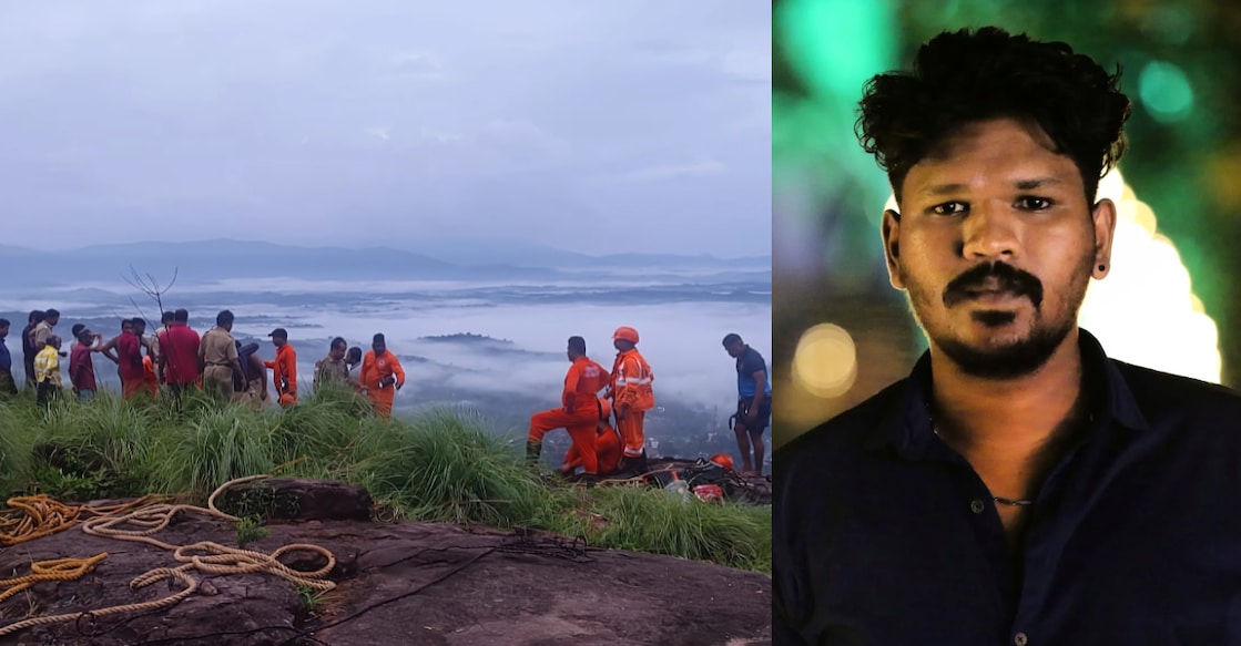 1) Officials during the rescue operation, 2) Samson George. Photos: Special arrangement. 