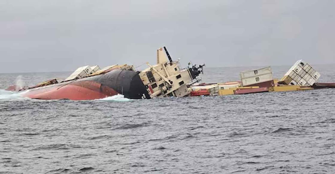 Container from ship that sank off Kochi coast washes ashore near Kollam