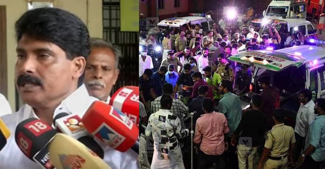 mla-siddique-clt-mch-fire MLA T Siddique and people shift patients from Kozhikode Medical College Hospital following fire accident. Photo: Manorama