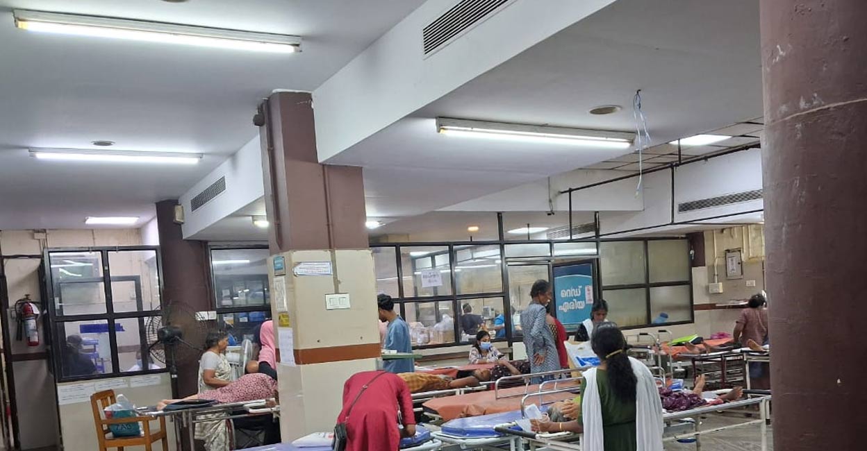 The old casualty block has been transformed into an emergency area and is now receiving patients. Photo: Special arrangement. 
