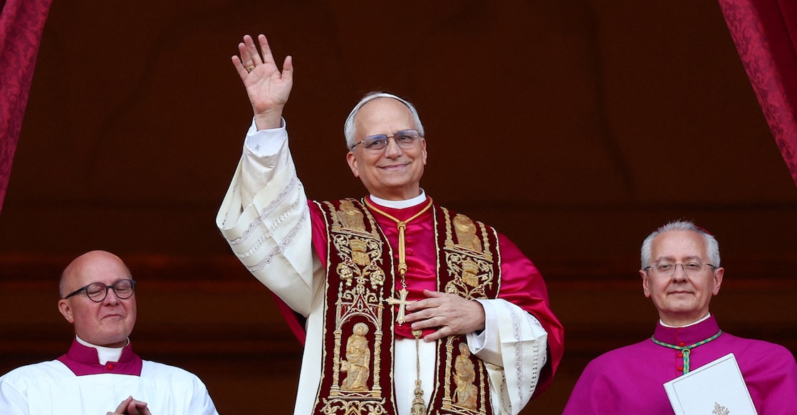 leo-xiv Newly elected Pope Leo XIV, Cardinal Robert Prevost of the United States appears on the balcony of St. Peter's Basilica, at the Vatican, May 8, 2025. REUTERS/Guglielmo Mangiapane